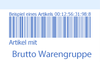 Artikel mit Brutto Warengruppe