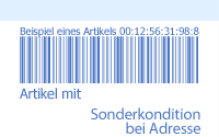 Artikel mit Sonderkonditionen bei Adresse 10000