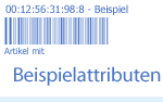 Artikel mit Beispielattributen